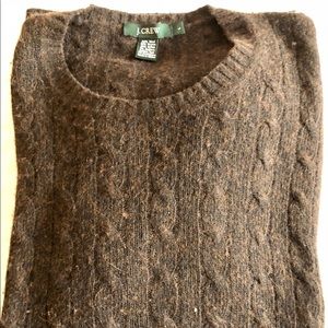 J Crew Brown Wool/Cashmere/Blend Sweater